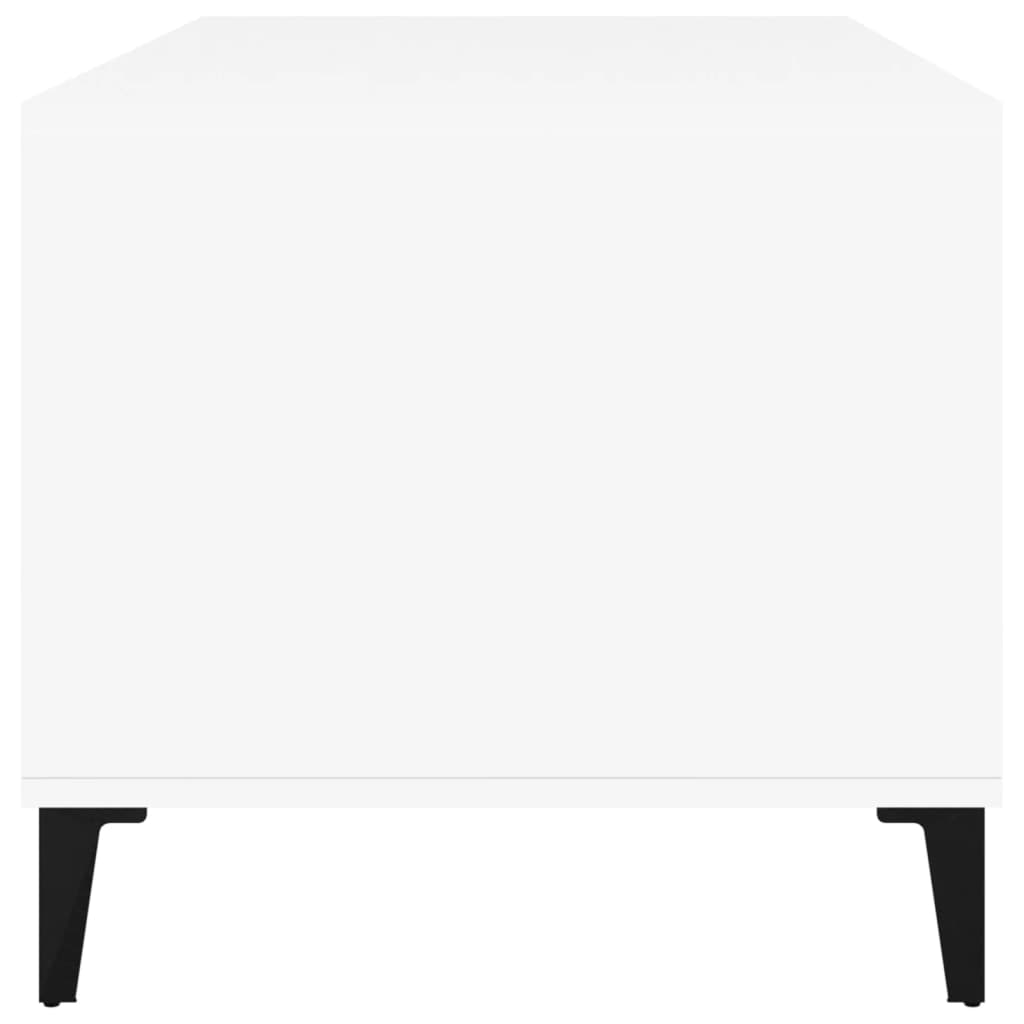 vidaXL Stolik kawowy, biały 90x49x45 cm, materiał drewnopochodny