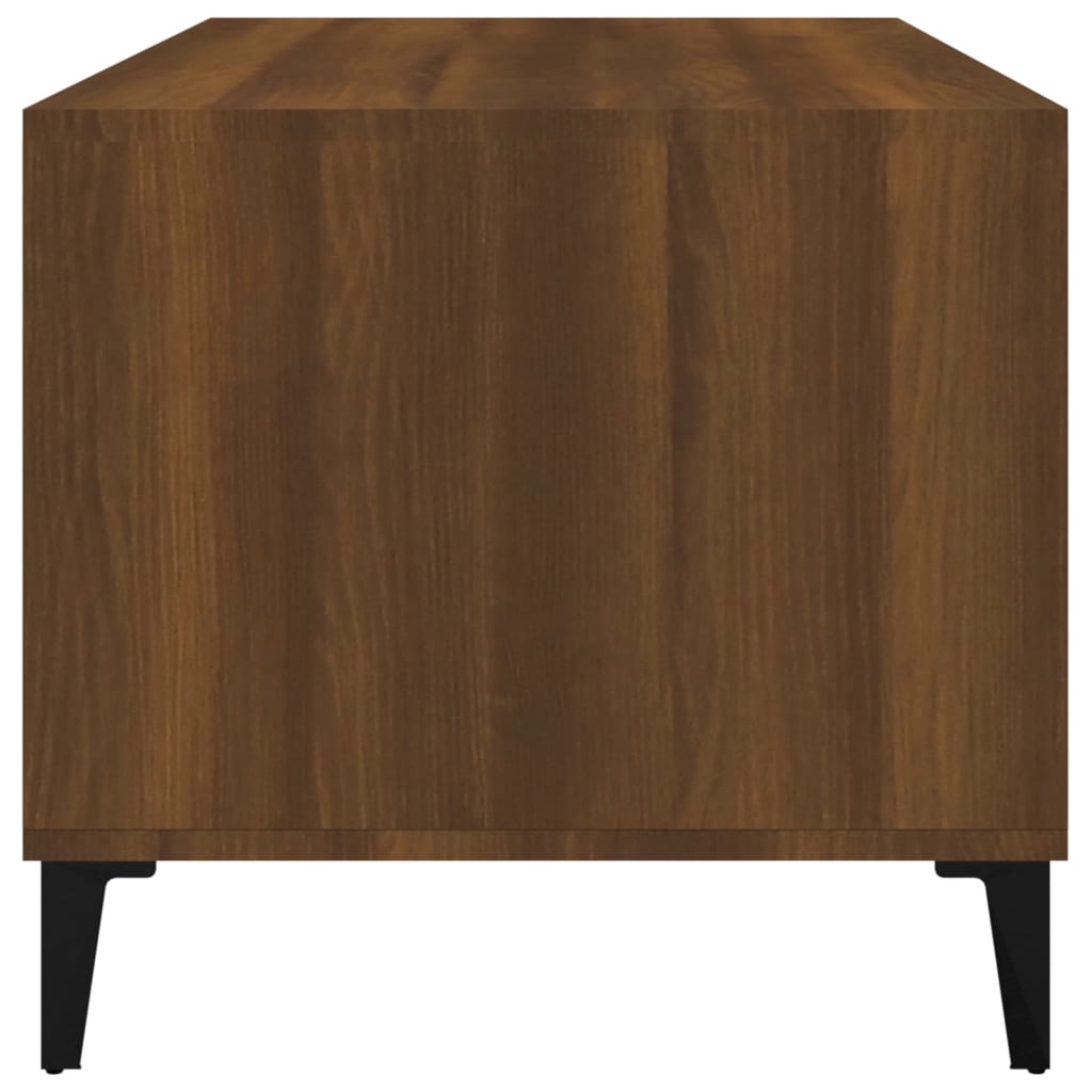 vidaXL Stolik kawowy, brązowy dąb 90x49x45 cm, materiał drewnopochodny