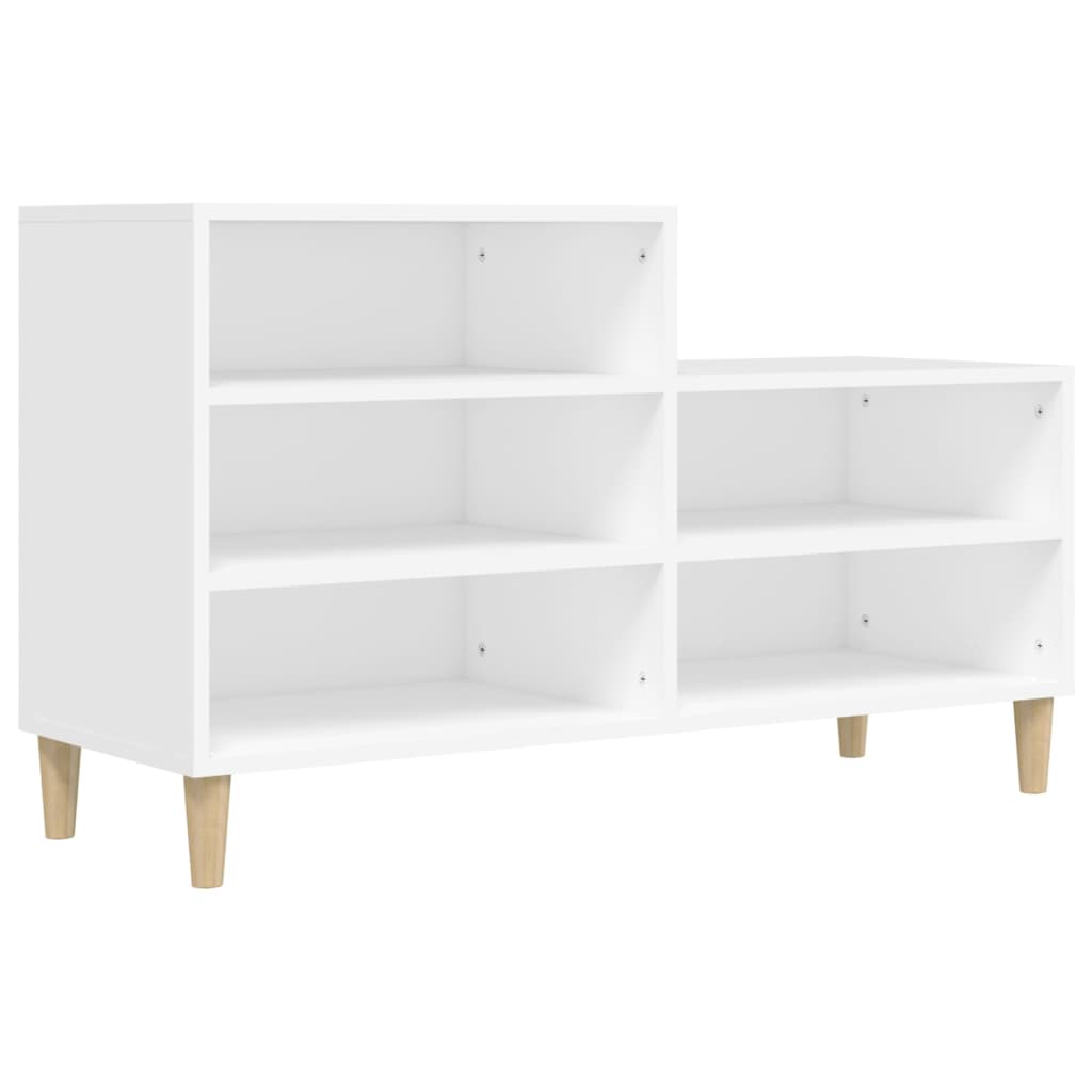 vidaXL Półka na buty, biała, 102x36x60 cm, materiał drewnopochodny