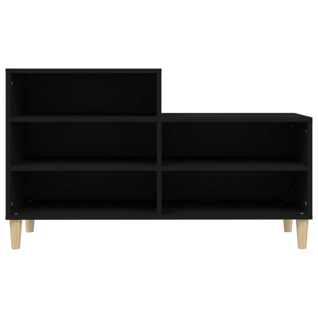 vidaXL Szafka na buty, czarna, 102x36x60 cm, materiał drewnopochodny