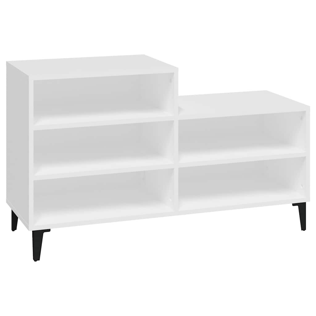 vidaXL Półka na buty, biała, 102x36x60 cm, materiał drewnopochodny