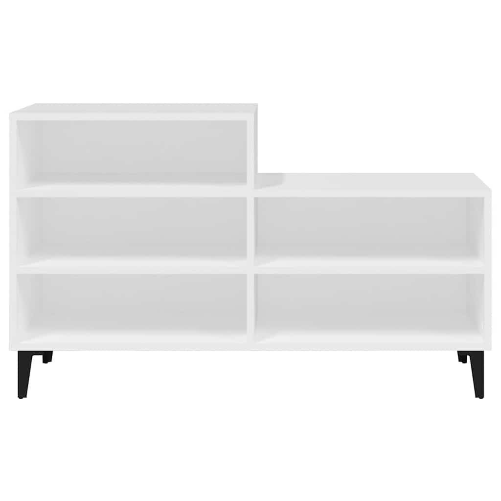 vidaXL Półka na buty, biała, 102x36x60 cm, materiał drewnopochodny