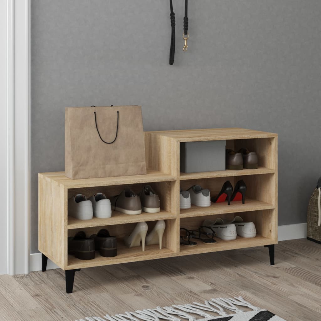 vidaXL Szafka na buty, dąb sonoma, 102x36x60 cm