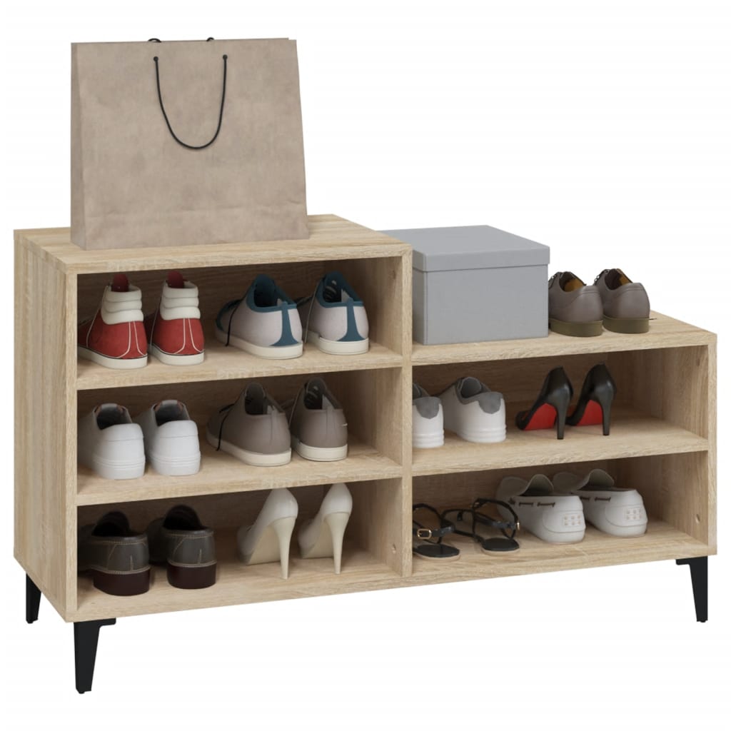 vidaXL Szafka na buty, dąb sonoma, 102x36x60 cm