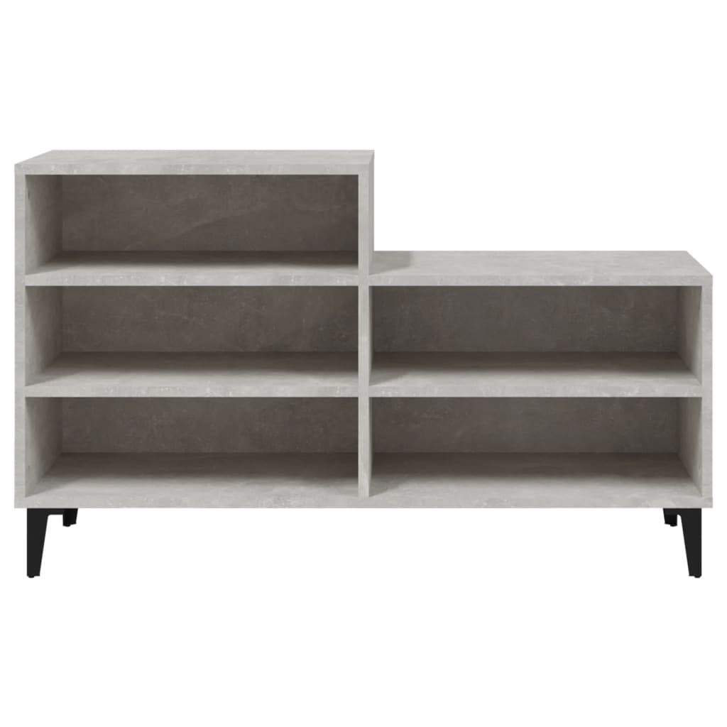 vidaXL Szafka na buty, szarość betonu, 102x36x60 cm