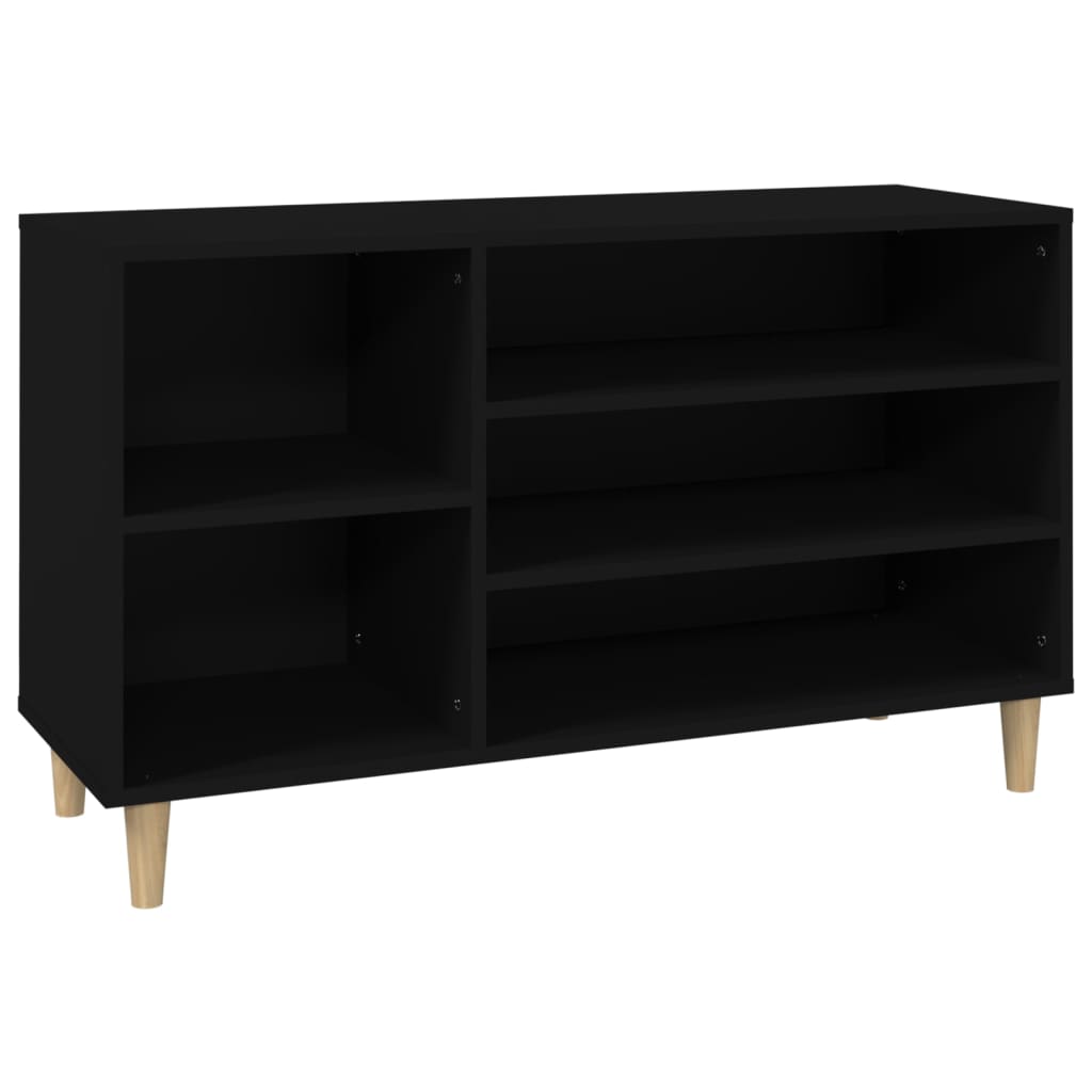 vidaXL Szafka na buty, czarna, 102x36x60 cm, materiał drewnopochodny