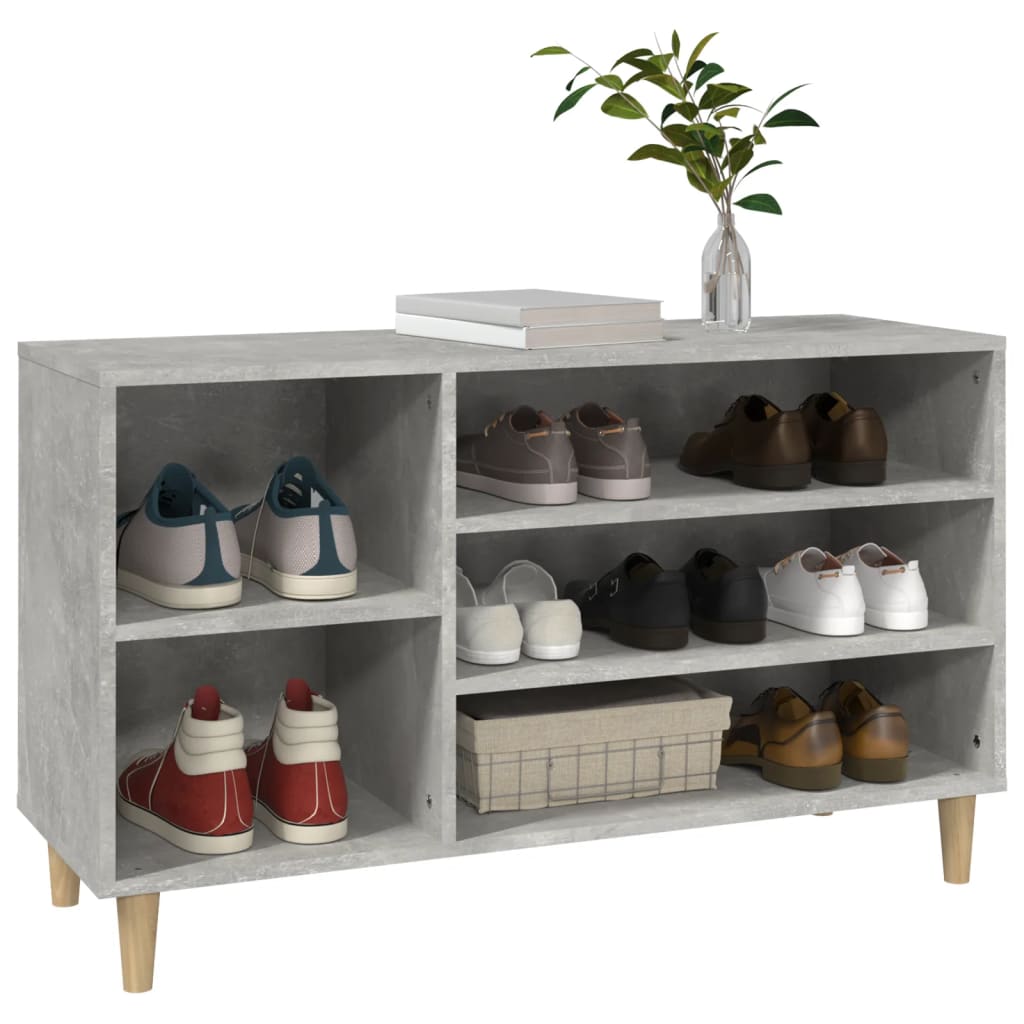 vidaXL Szafka na buty, szarość betonu, 102x36x60 cm