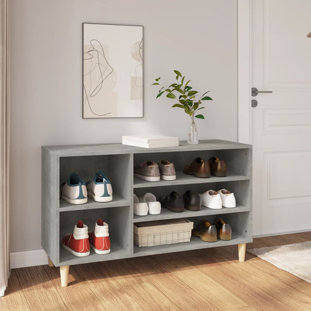 vidaXL Szafka na buty, szarość betonu, 102x36x60 cm