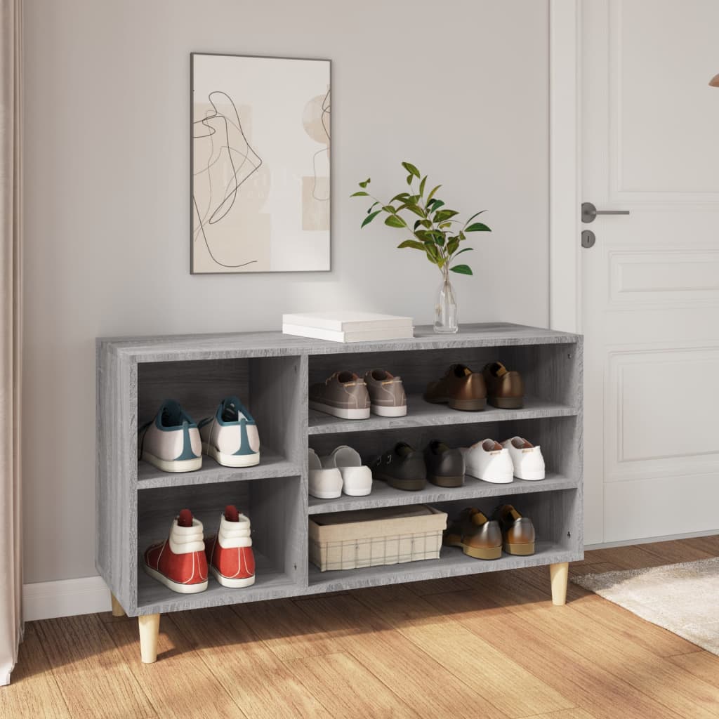 vidaXL Szafka na buty, szary dąb sonoma, 102x36x60 cm