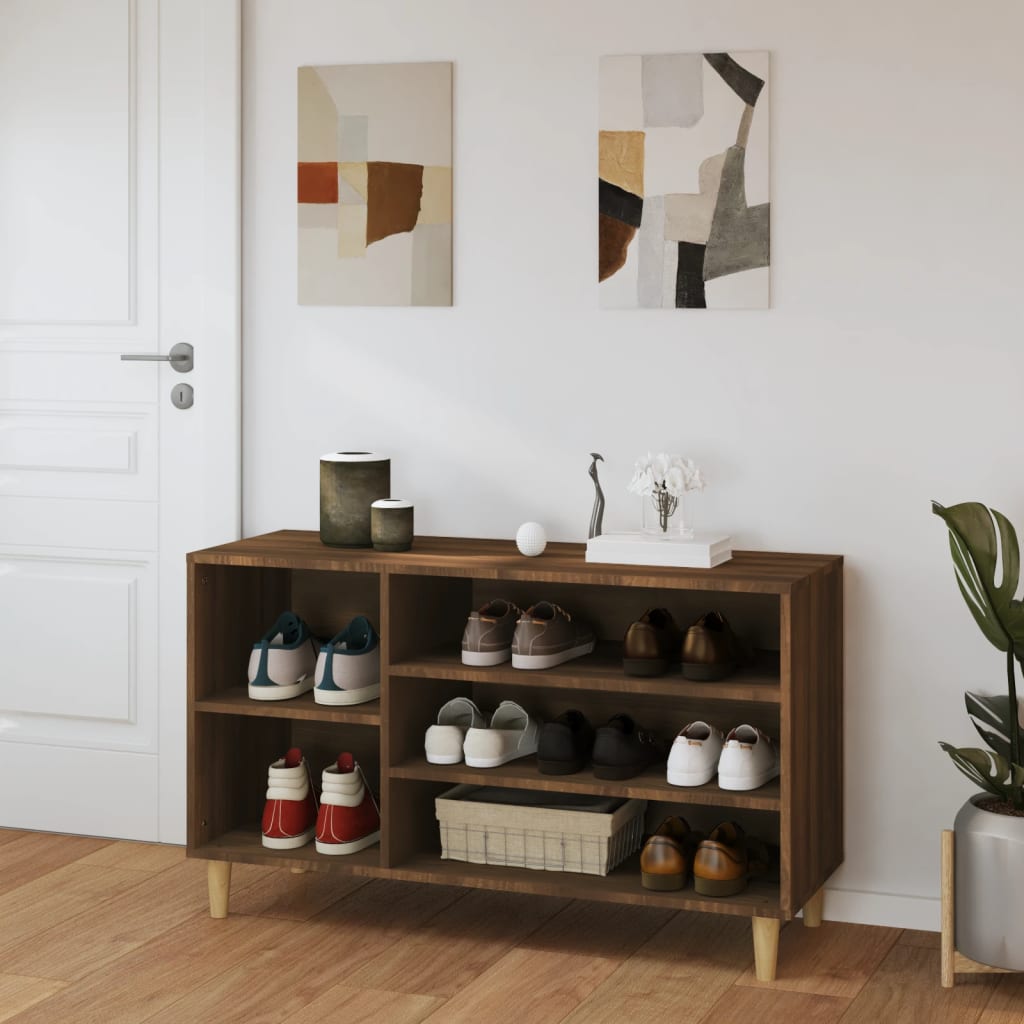 vidaXL Szafka na buty, brązowy dąb, 102x36x60 cm
