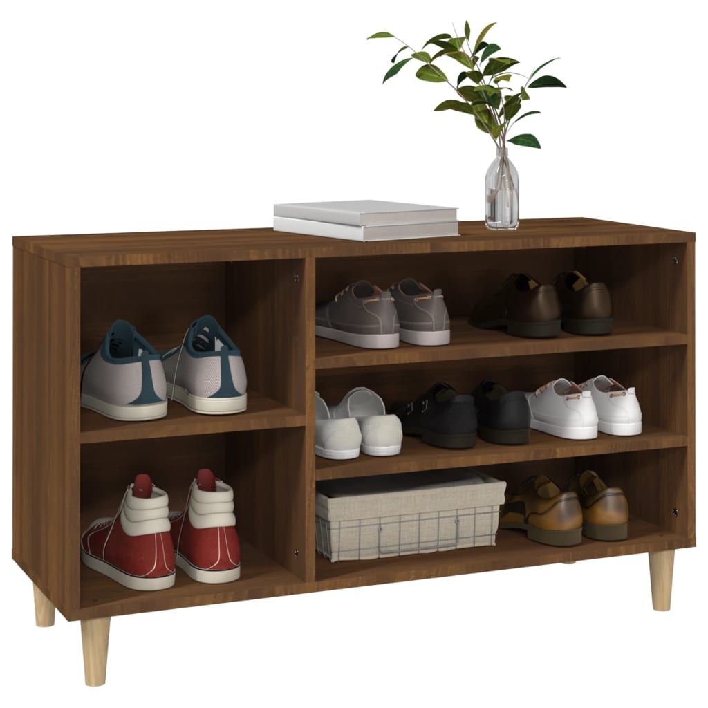 vidaXL Szafka na buty, brązowy dąb, 102x36x60 cm