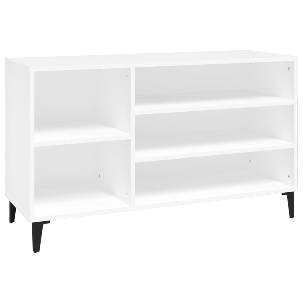 vidaXL Półka na buty, biała, 102x36x60 cm, materiał drewnopochodny