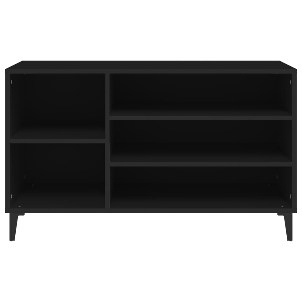vidaXL Szafka na buty, czarna, 102x36x60 cm, materiał drewnopochodny