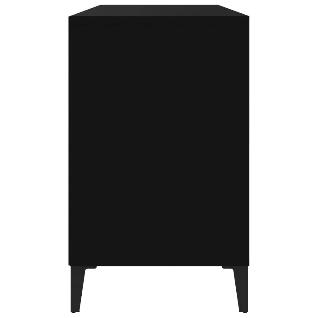vidaXL Szafka na buty, czarna, 102x36x60 cm, materiał drewnopochodny