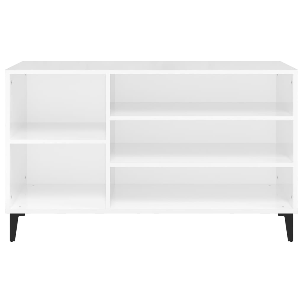 vidaXL Szafka na buty, wysoki połysk, biała, 102x36x60 cm