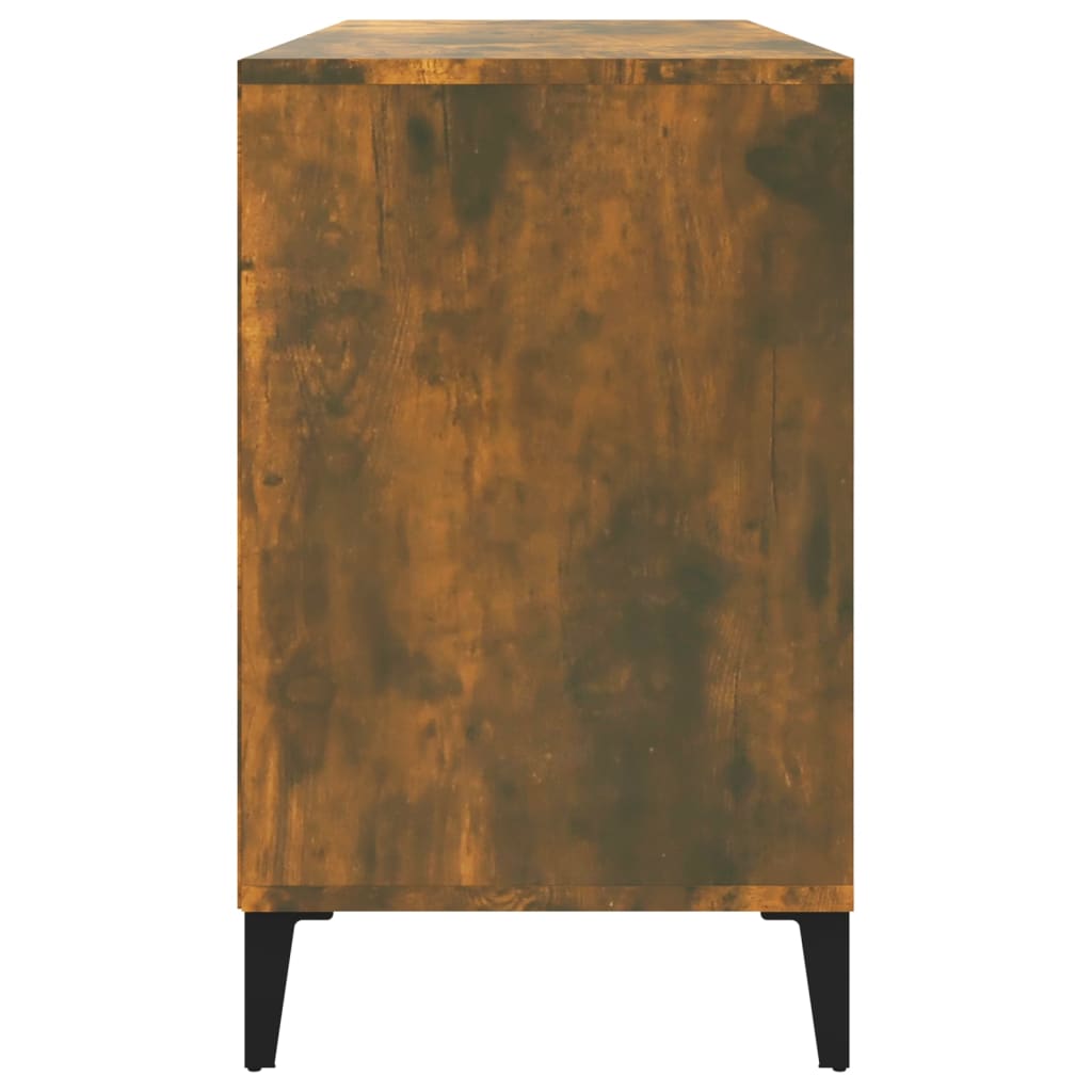 vidaXL Półka na buty, przydymiony dąb, 102x36x60 cm