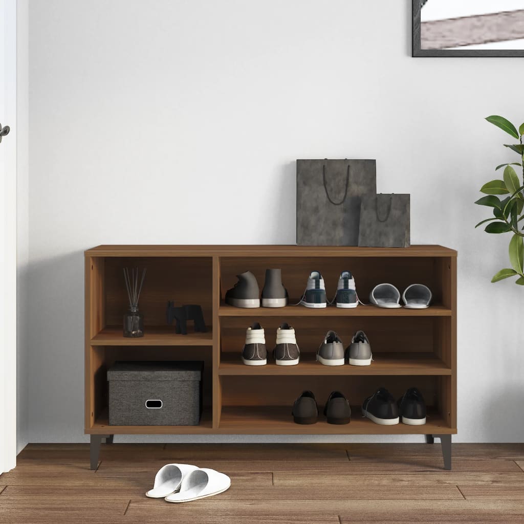 vidaXL Szafka na buty, brązowy dąb, 102x36x60 cm