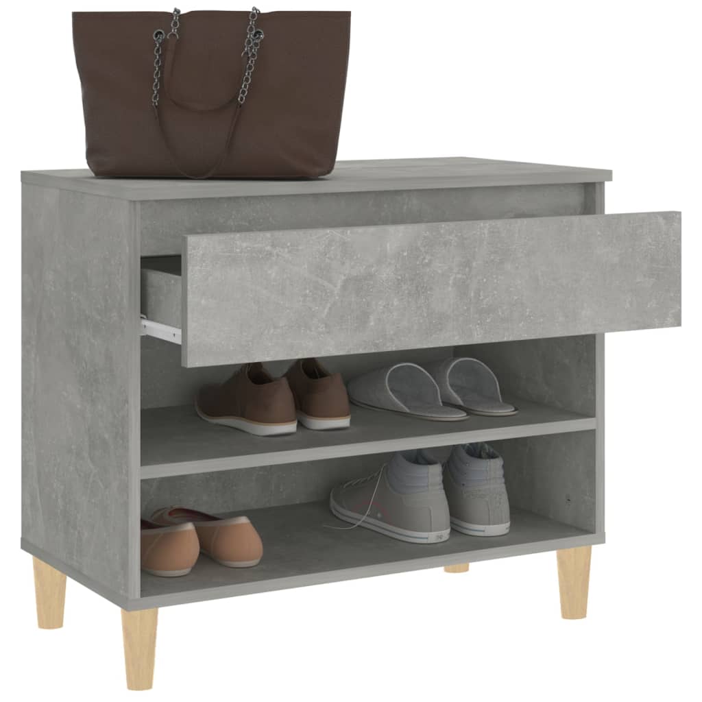 vidaXL Szafka na buty, szarość betonu, 70x36x60 cm