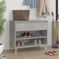 vidaXL Szafka na buty, szarość betonu, 70x36x60 cm