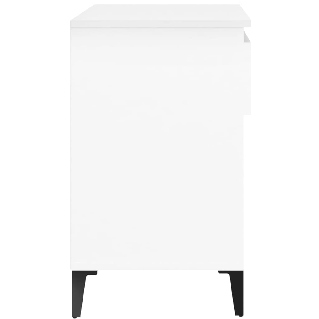 vidaXL Półka na buty, biała, 70x36x60 cm, materiał drewnopochodny