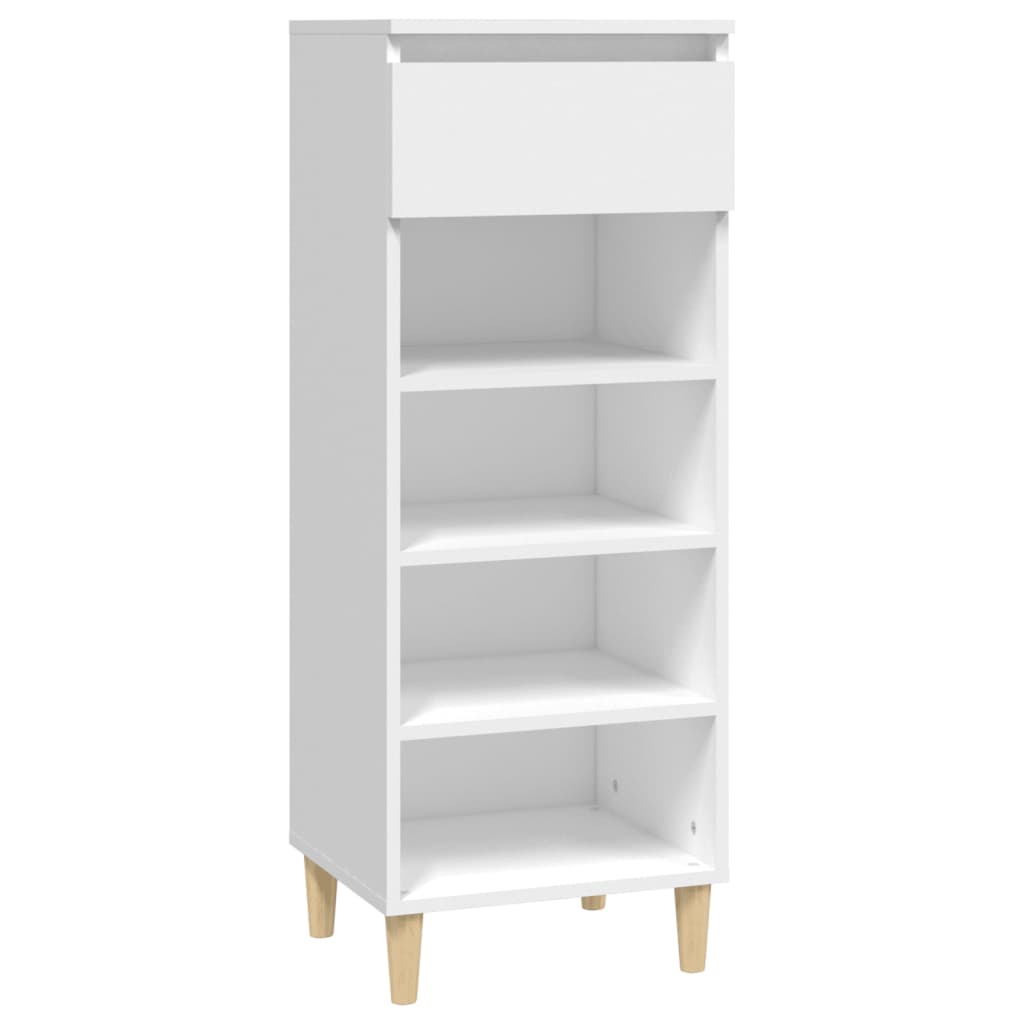 vidaXL Szafka na buty, biały, 40x36x105 cm, materiał drewnopochodny