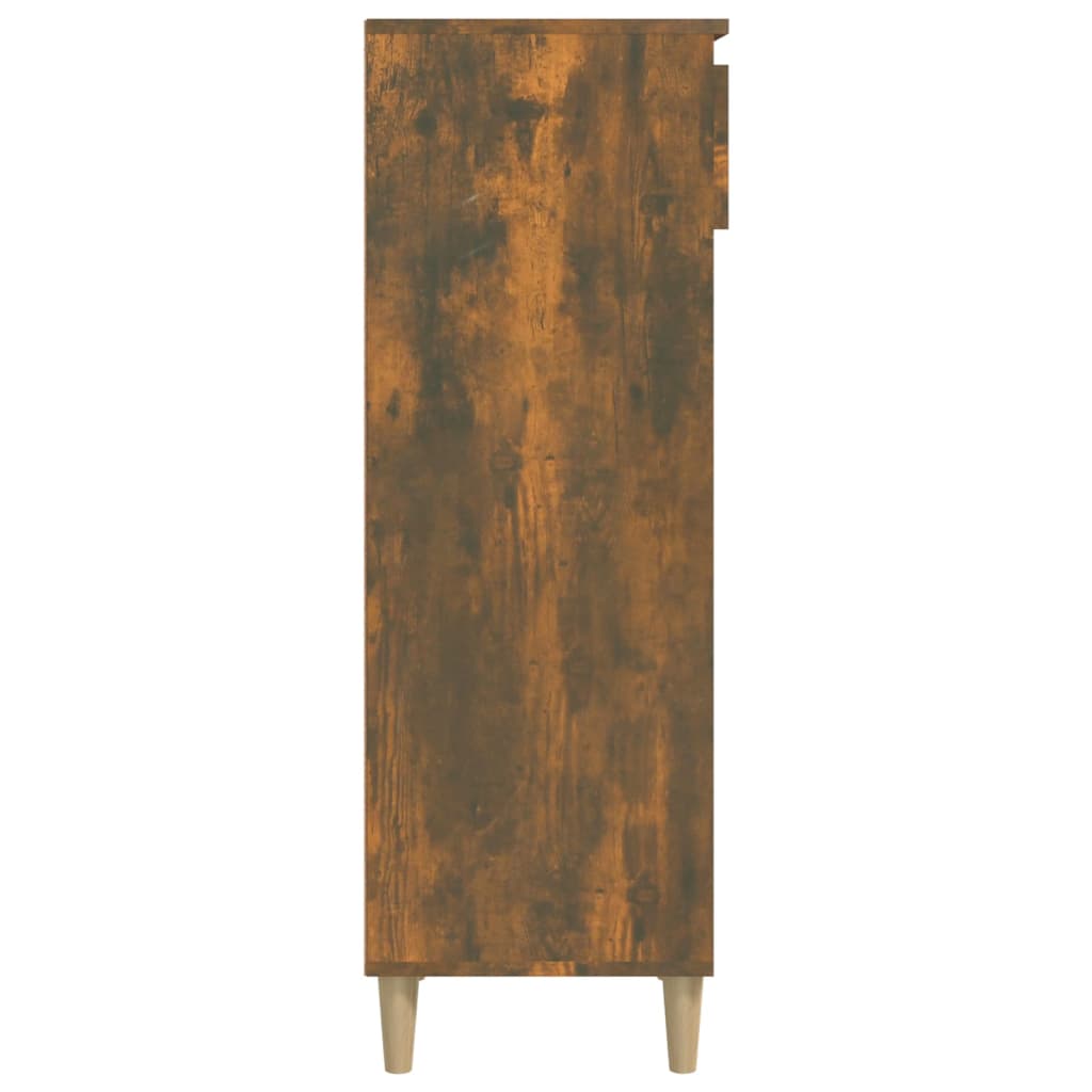 vidaXL Półka na buty, przydymiony dąb, 40x36x105 cm