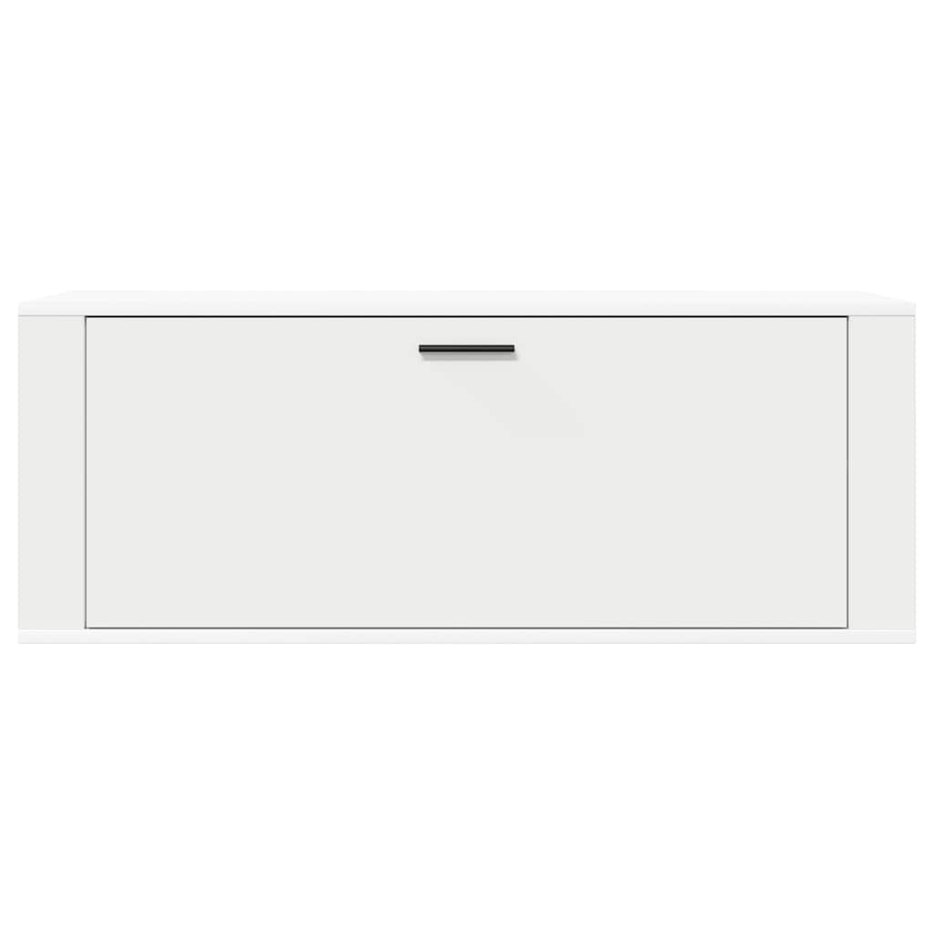vidaXL Półka na buty, biała, 100x35x38 cm, materiał drewnopochodny