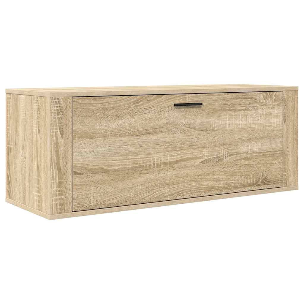 vidaXL Szafka na buty, ścienna, dąb sonoma, 100x35x38 cm