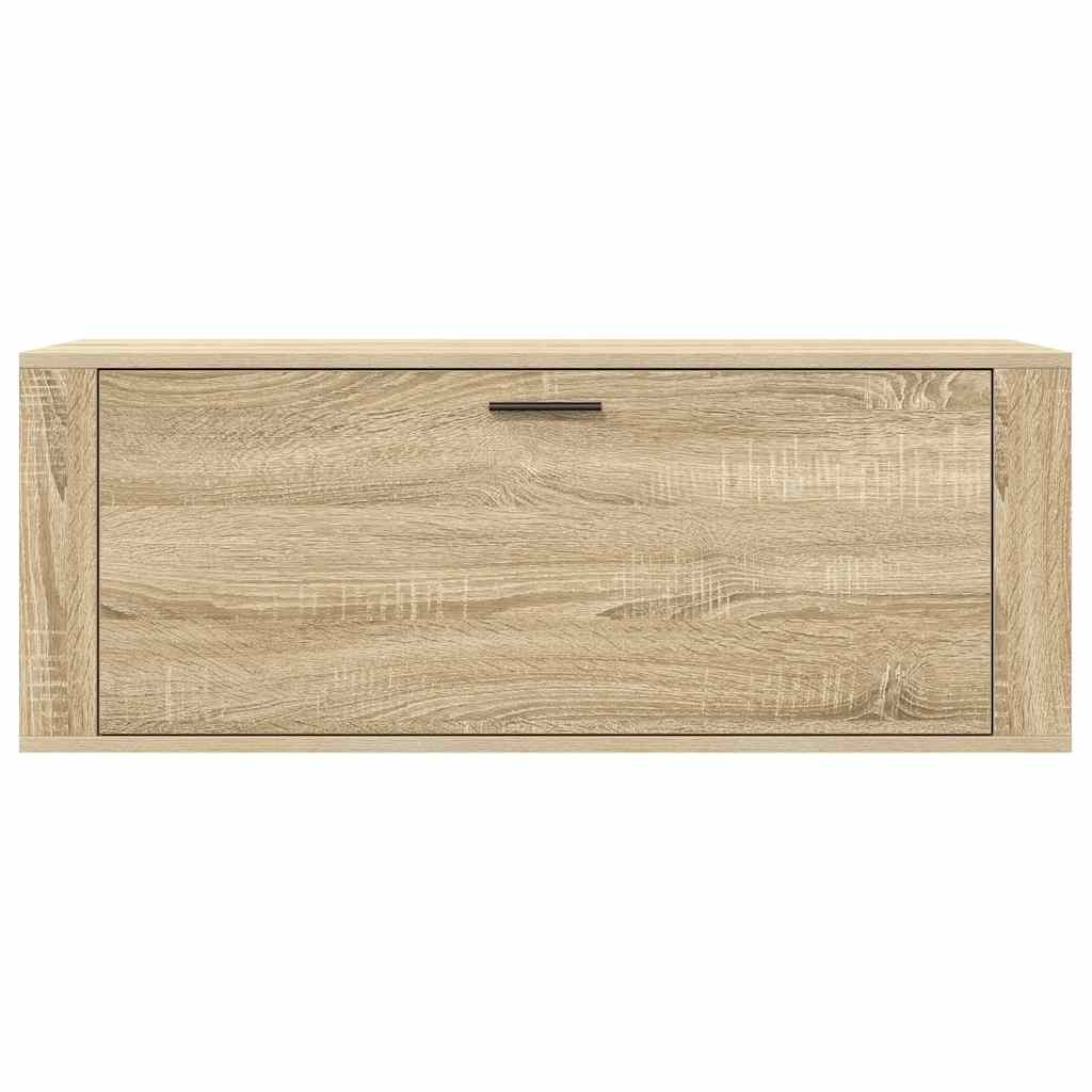 vidaXL Szafka na buty, ścienna, dąb sonoma, 100x35x38 cm