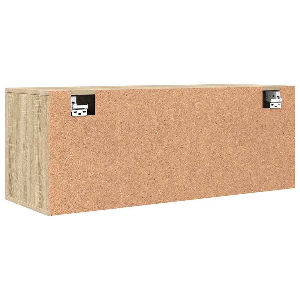 vidaXL Szafka na buty, ścienna, dąb sonoma, 100x35x38 cm