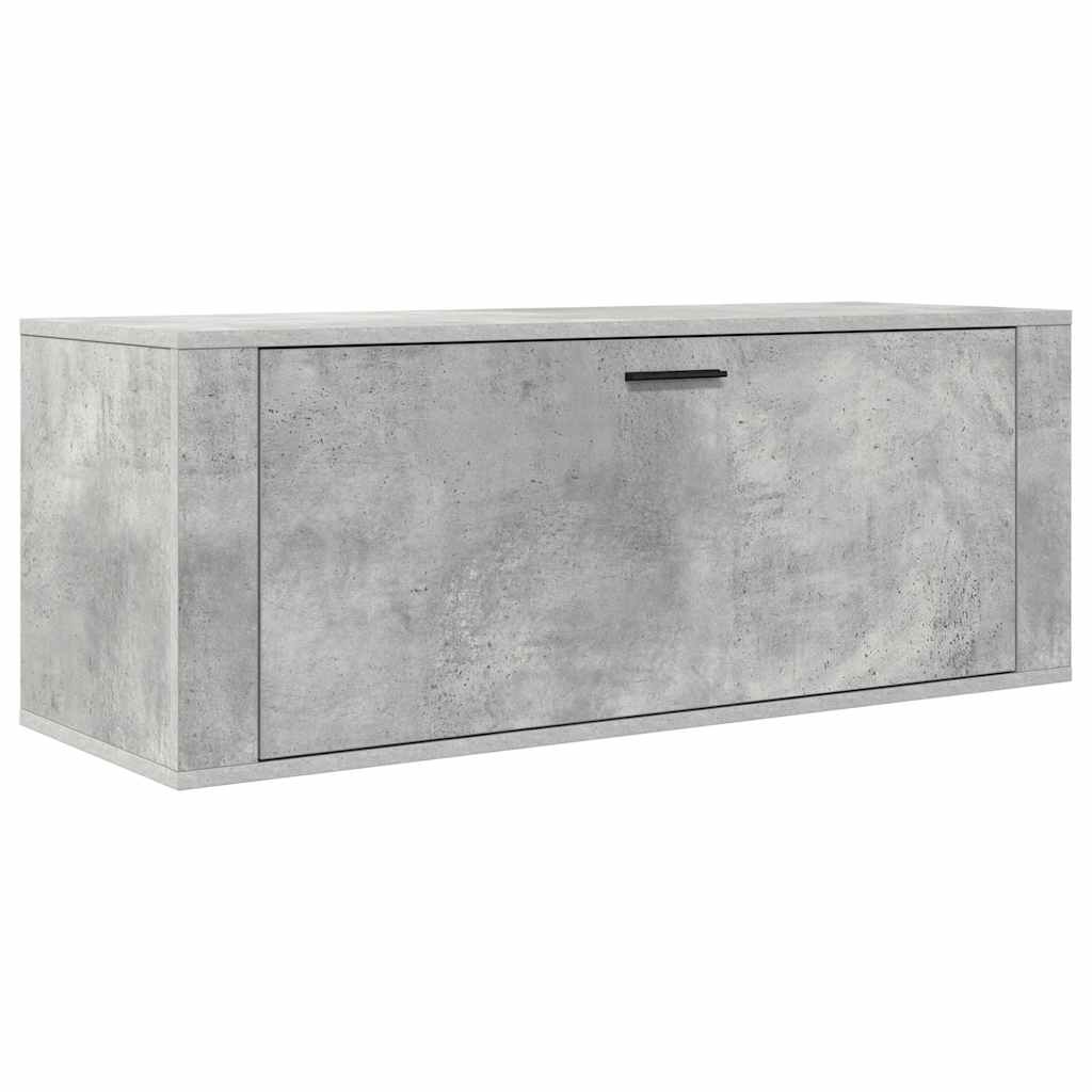 vidaXL Ścienna szafka na buty, szarość betonu, 100x35x38 cm
