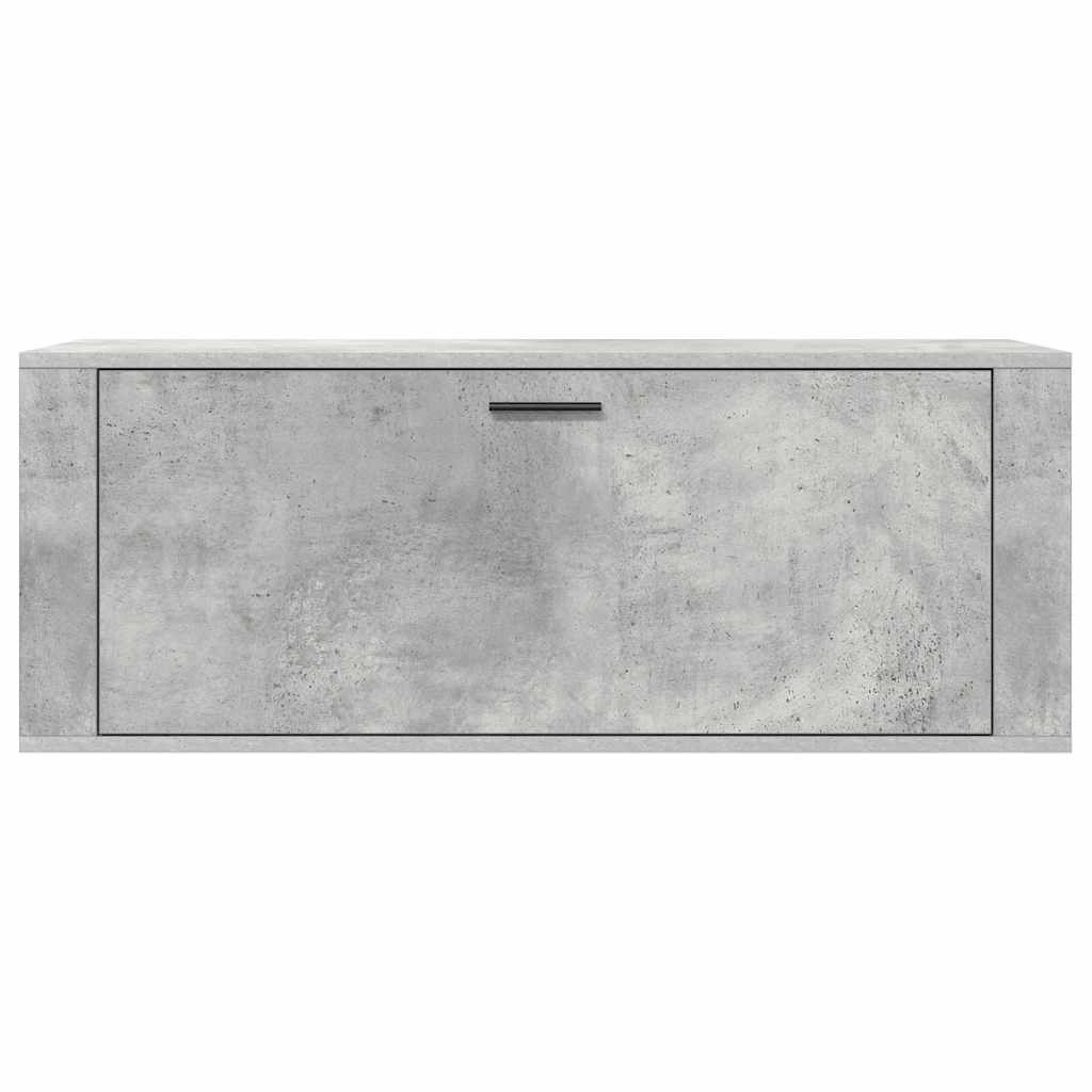 vidaXL Ścienna szafka na buty, szarość betonu, 100x35x38 cm