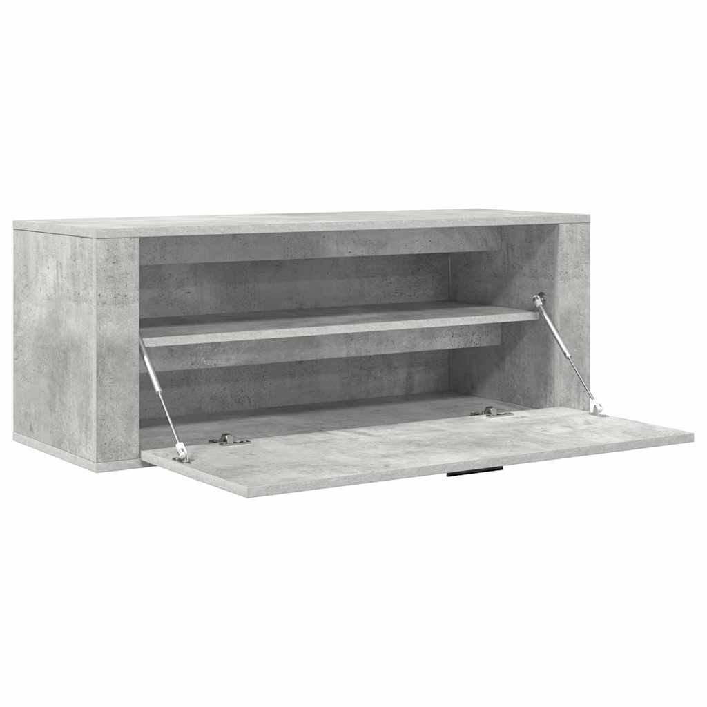 vidaXL Ścienna szafka na buty, szarość betonu, 100x35x38 cm