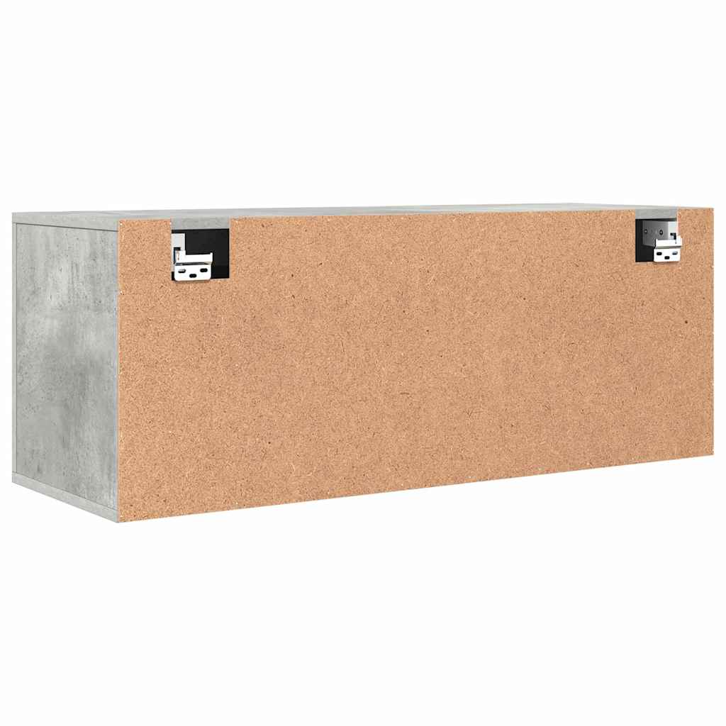 vidaXL Ścienna szafka na buty, szarość betonu, 100x35x38 cm