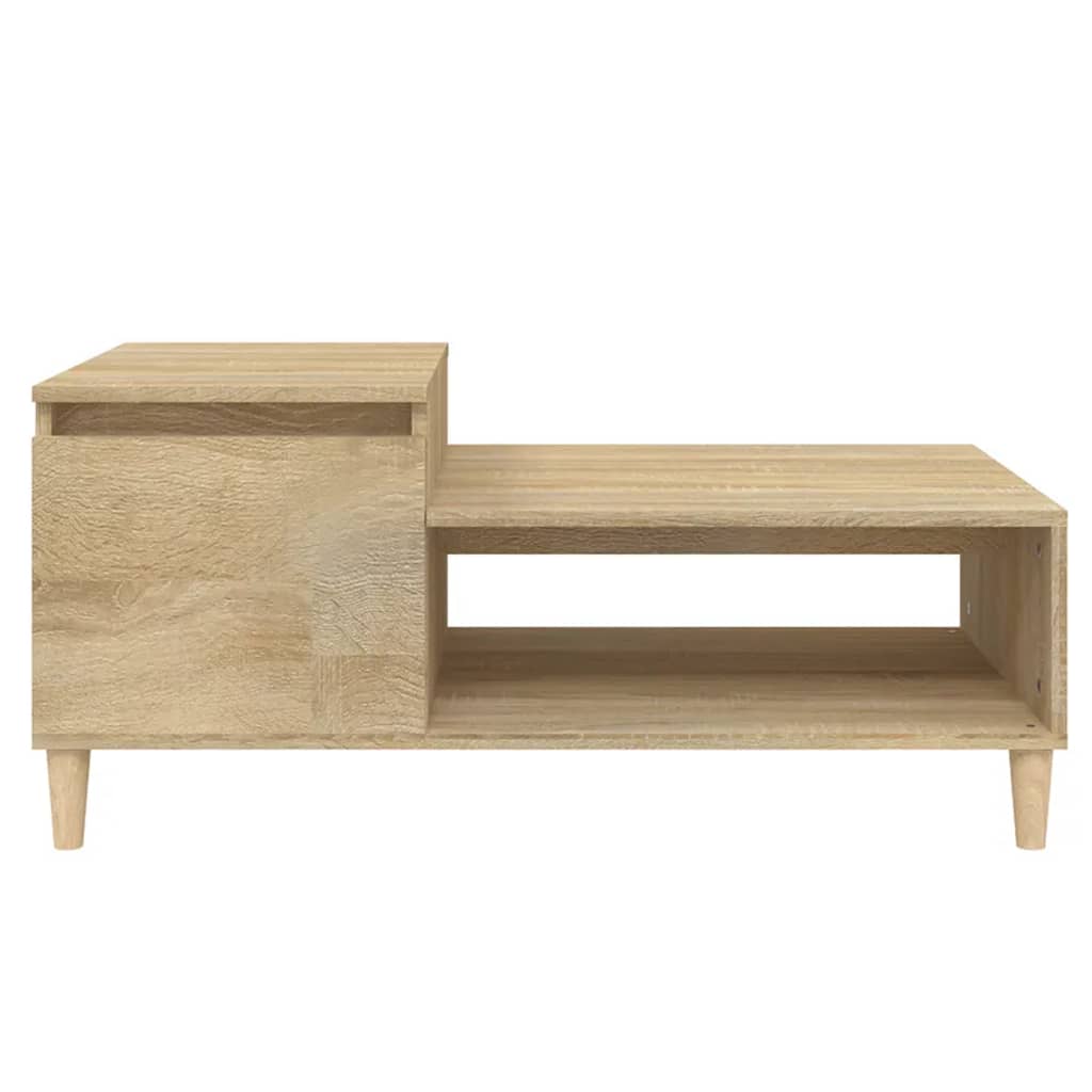 vidaXL Stolik kawowy, dąb sonoma 100x50x45 cm, materiał drewnopochodny