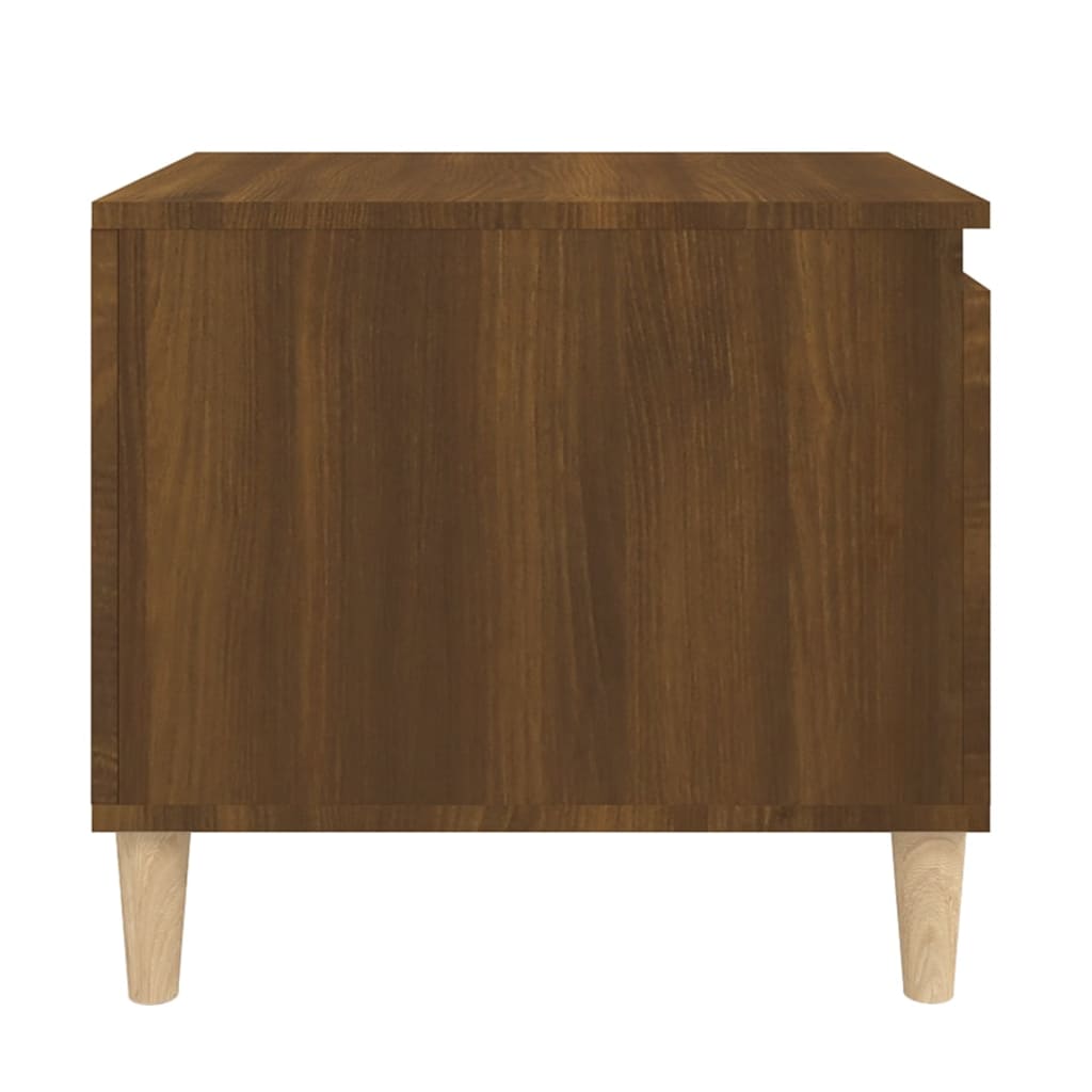 vidaXL Stolik kawowy, brązowy dąb100x50x45 cm, materiał drewnopochodny