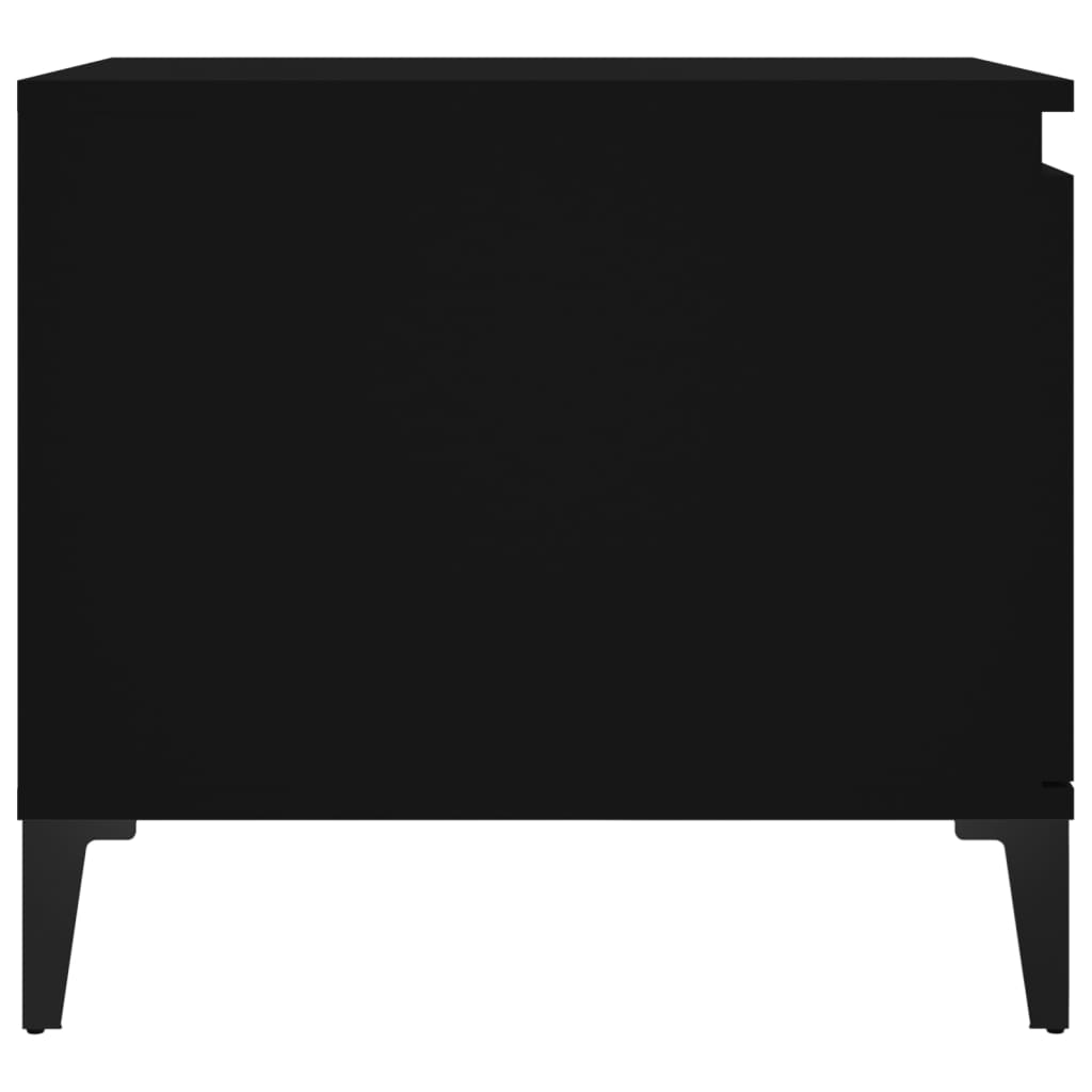 vidaXL Stolik kawowy, czarny 100x50x45 cm, materiał drewnopochodny