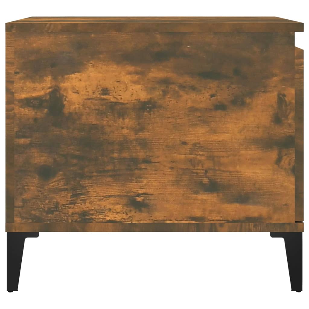 vidaXL Stolik kawowy, przydymiony dąb, 100x50x45 cm