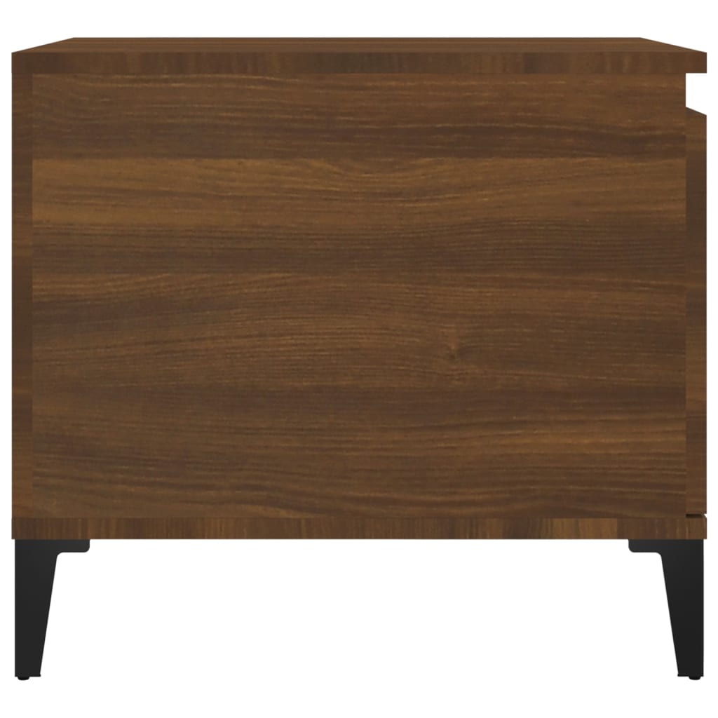 vidaXL Stolik kawowy, brązowy dąb100x50x45 cm, materiał drewnopochodny