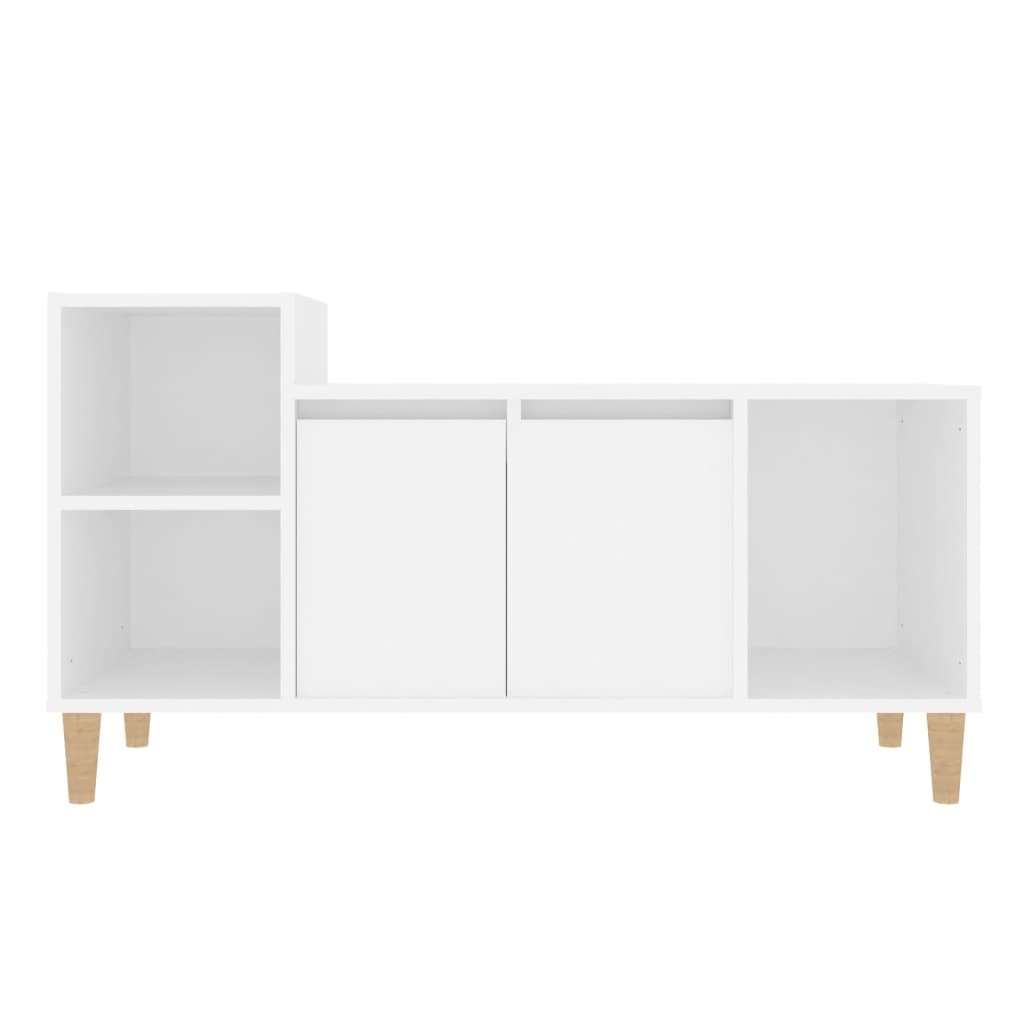 vidaXL Szafka pod TV, biała, 100x35x55 cm, materiał drewnopochodny