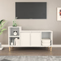 vidaXL Szafka pod TV, biała, 100x35x55 cm, materiał drewnopochodny