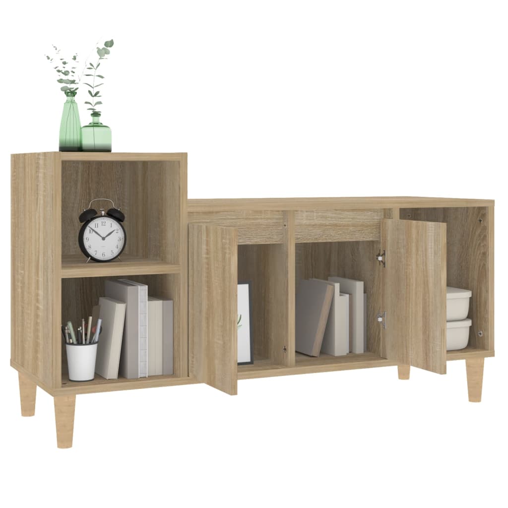 vidaXL Szafka pod telewizor, dąb sonoma, 100x35x55 cm