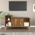 vidaXL Szafka pod telewizor, przydymiony dąb, 100x35x55 cm