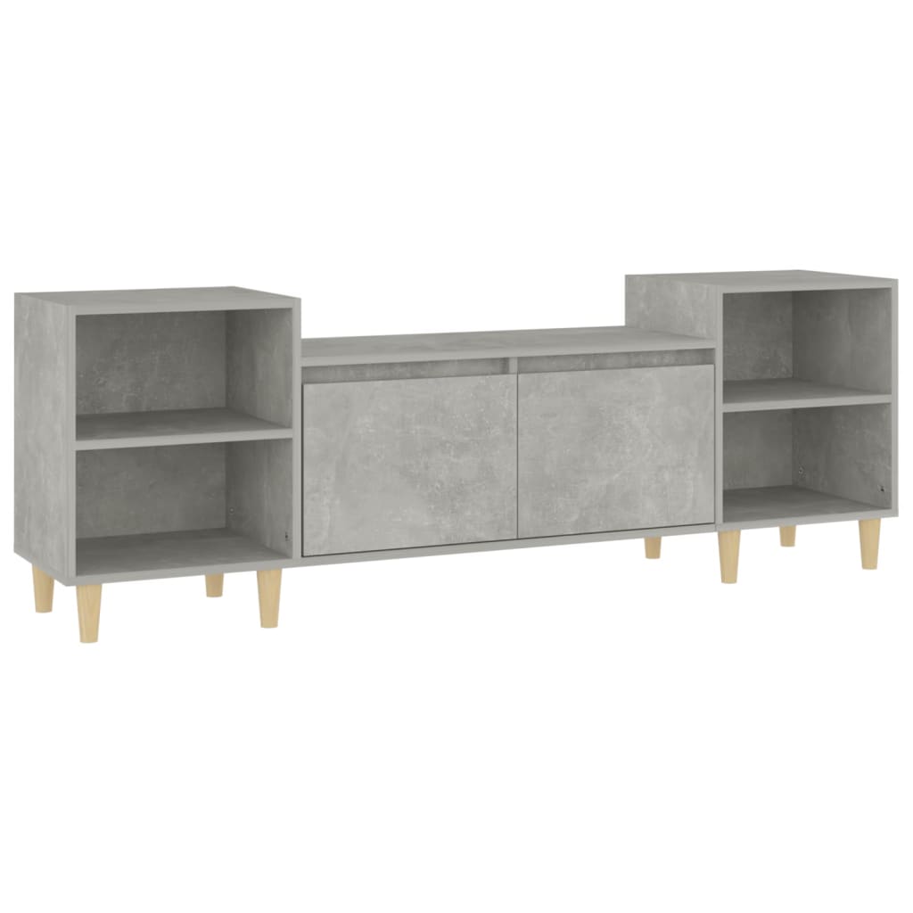 vidaXL Szafka pod TV, szarość betonu, 160x35x55 cm