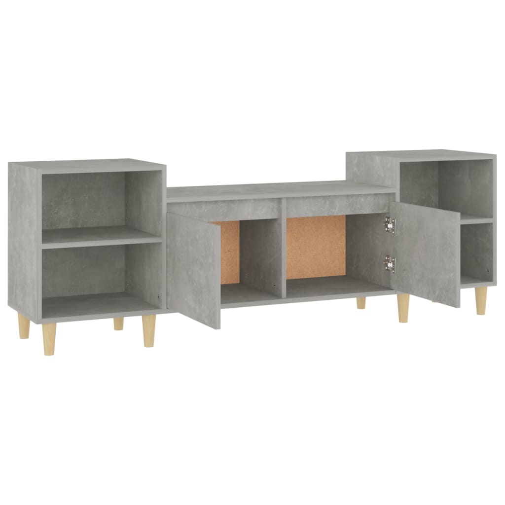 vidaXL Szafka pod TV, szarość betonu, 160x35x55 cm