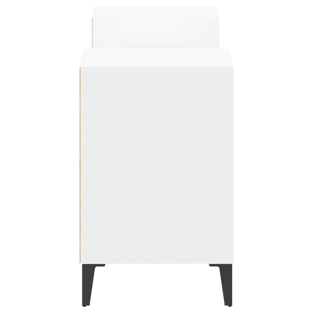 vidaXL Szafka pod TV, biała, 80x36x50 cm, materiał drewnopochodny