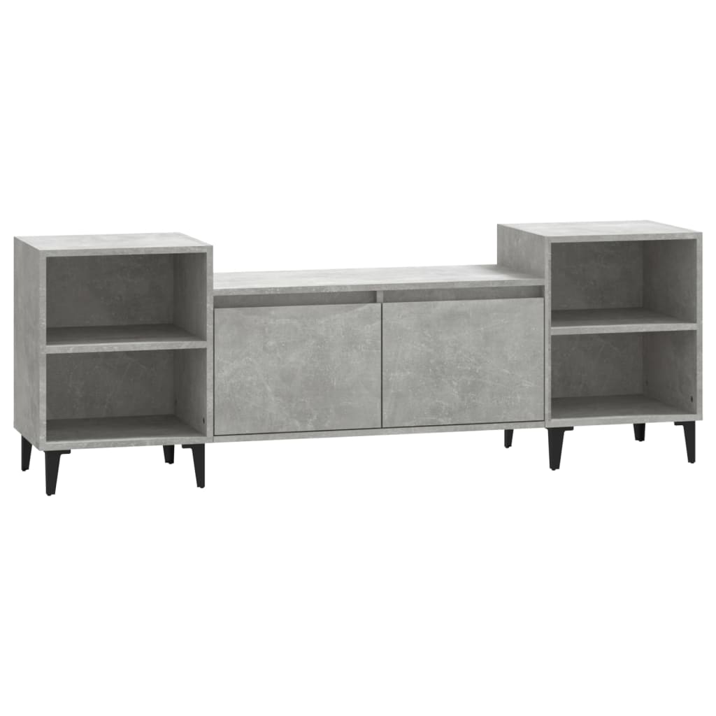 vidaXL Szafka pod TV, szarość betonu, 160x35x55 cm