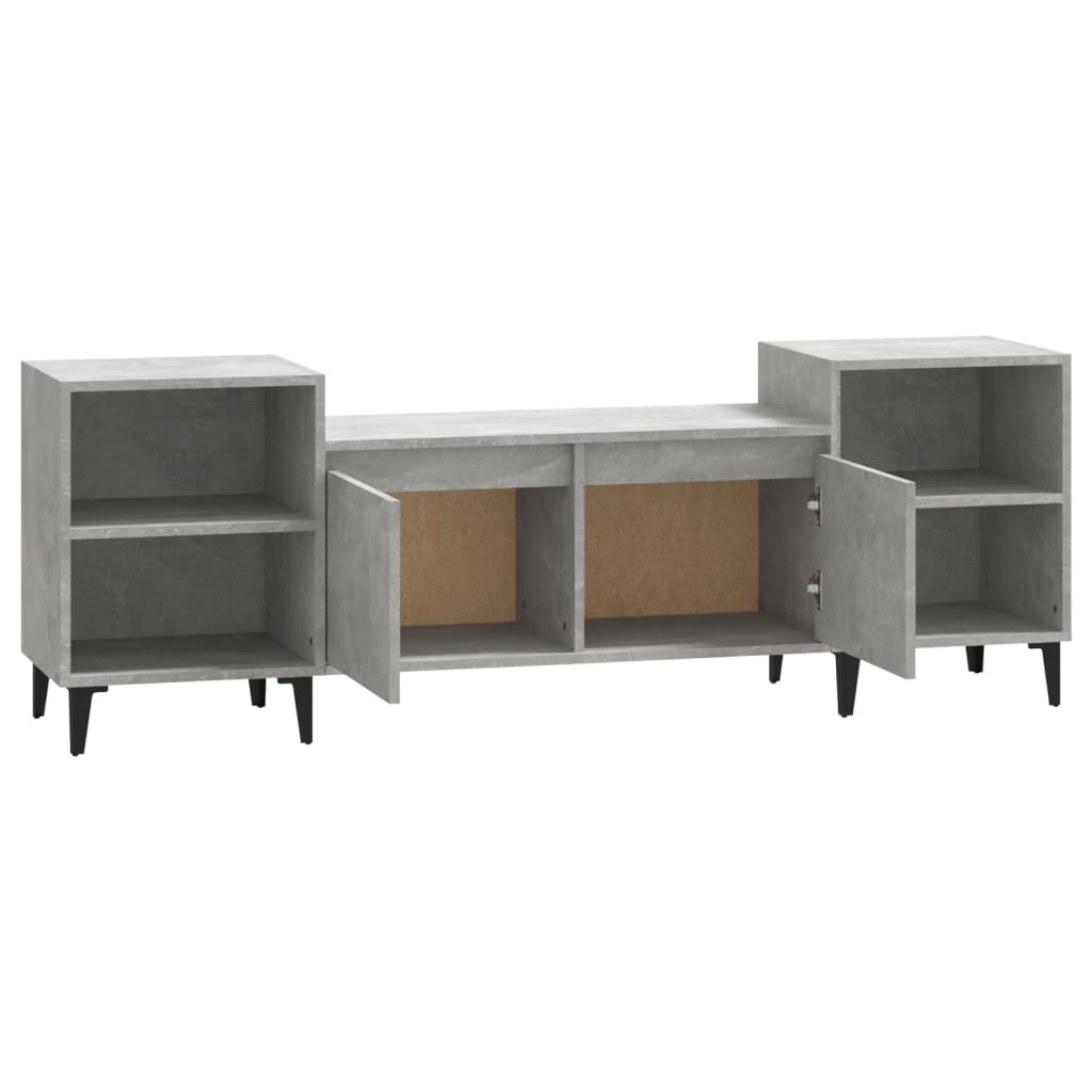 vidaXL Szafka pod TV, szarość betonu, 160x35x55 cm