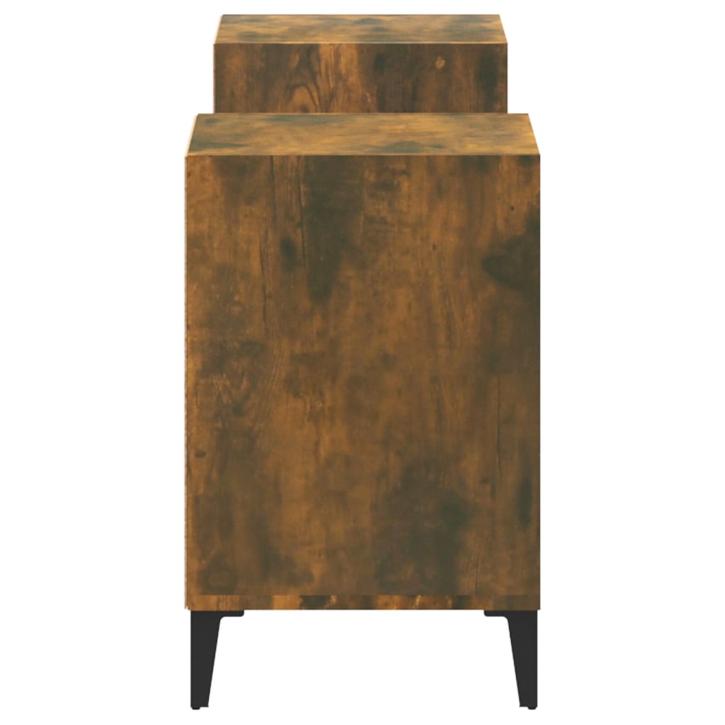 vidaXL Szafka pod telewizor, przydymiony dąb, 160x35x55 cm
