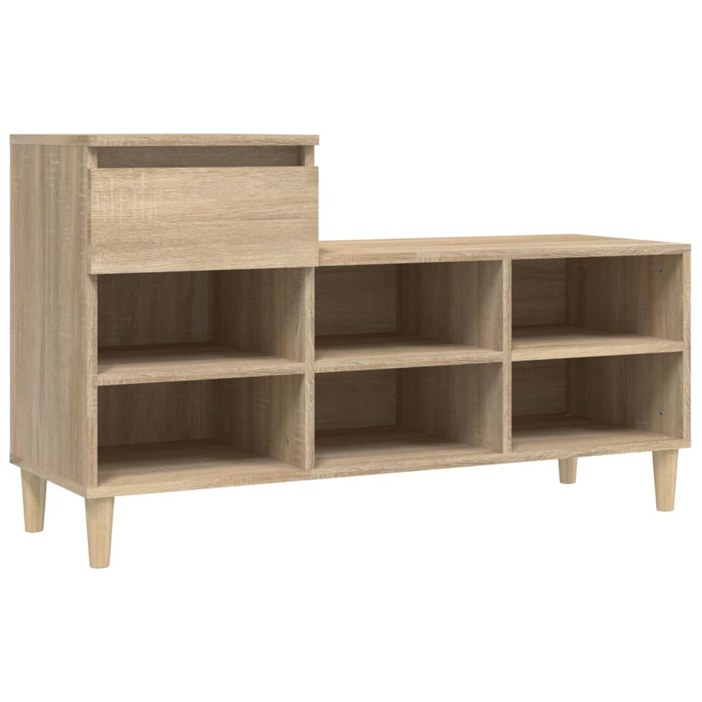vidaXL Szafka na buty, dąb sonoma, 102x36x60 cm